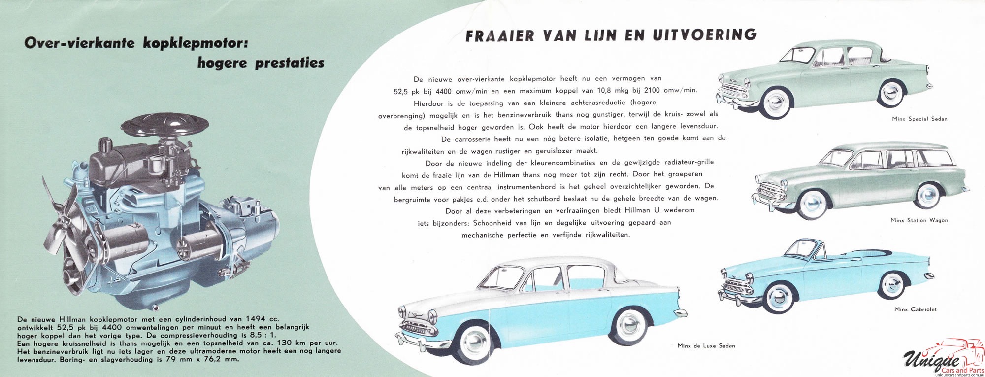 1958 Hillman Minx (Netherlands) Brochure Page 5